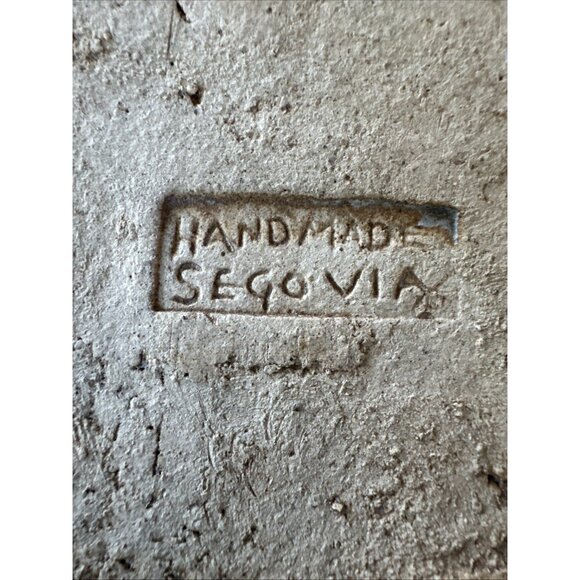 Segovia Spain Handmade Ceramic Wall Key Holder 3 Hooks - Antique Rim Lock Style - Picture 7 of 10